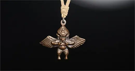 The Golden-winged Garuda Necklace | The ultimate guardian of faith. - Gandhanra-ART