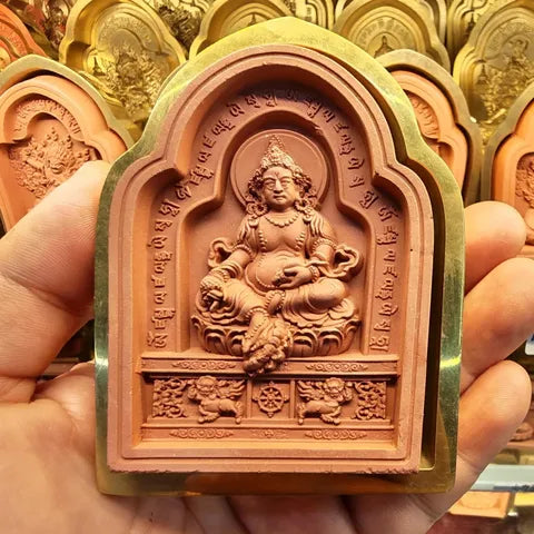 Yellow Jambhala Tsa Tsa: Blessings of Prosperity, Abundance & Spiritual Wealth