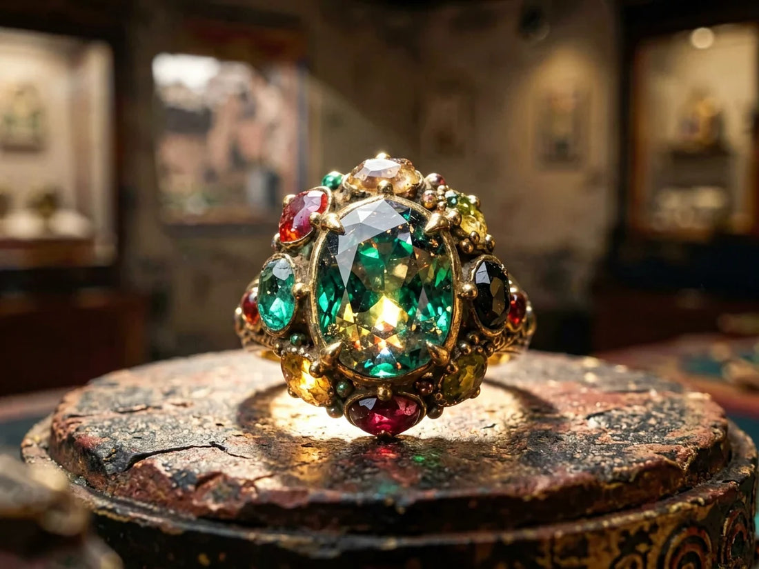 Five Colors of the Rainbow: A Gemstone Ring of Complete Awakening — from gandhanra.art