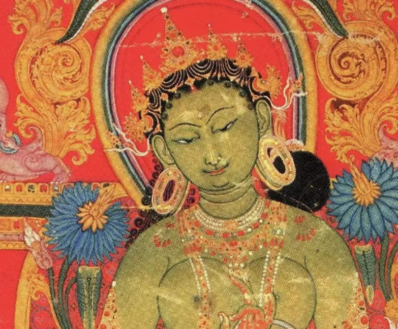 Green in Himalayan art: Glittering green light like Tara - Gandhanra-ART