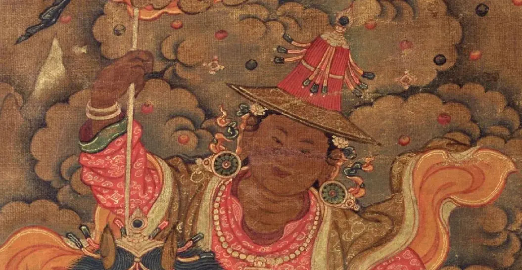 Sacred Mountains and Holy Lakes in Tibet (Part 3) : Surrounded by flying birds and attendants - Gandhanra-ART