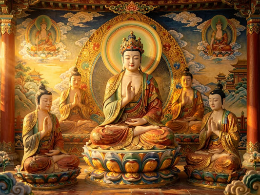 Sixteen Arhats Reach the Eastern Land — from gandhanra.art