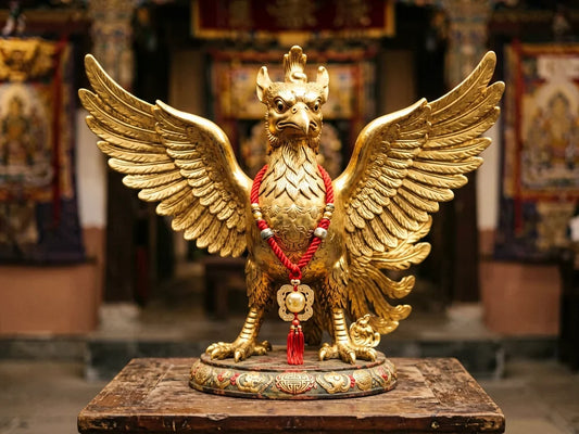 The Golden Garuda: Red String Blessings for the New Year — from gandhanra.art