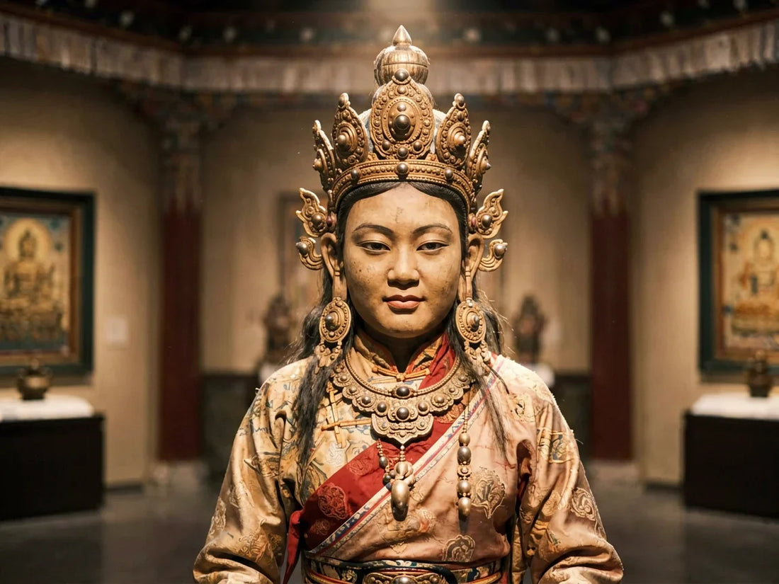 The Golden Vajra Helmet: Manjushri's Concealed Radiance — from gandhanra.art