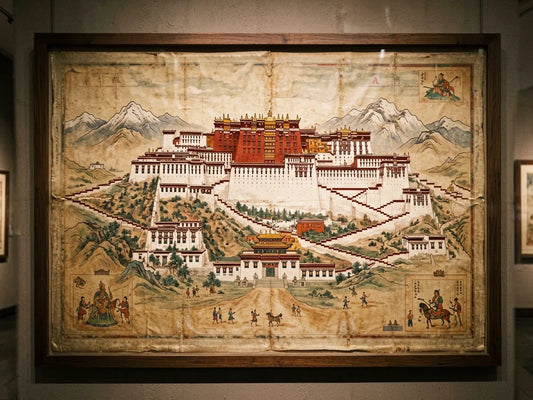 The World Museum's View of Lhasa: A Painting of the Holy City — from gandhanra.art