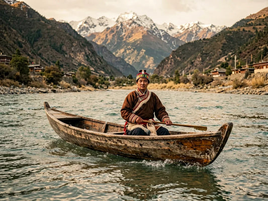 The Yak-Skin Boat: A Soul Dancing on the Upper Lhasa River — from gandhanra.art