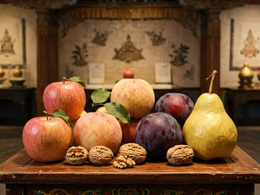 Three Fruits in One: Apples, Peaches and Plums of the Divine — from gandhanra.art