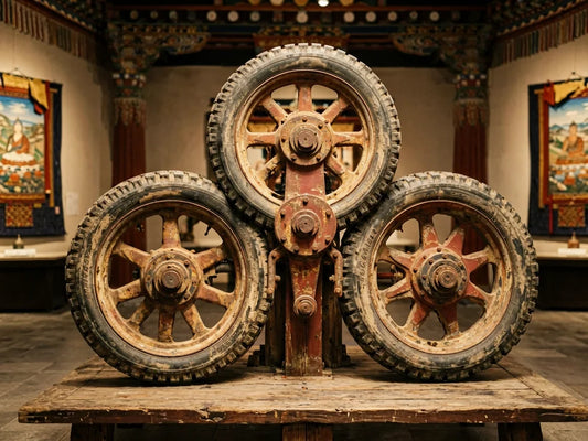 Three Wheels, One Universe: Cosmic Charts in Himalayan Art — from gandhanra.art