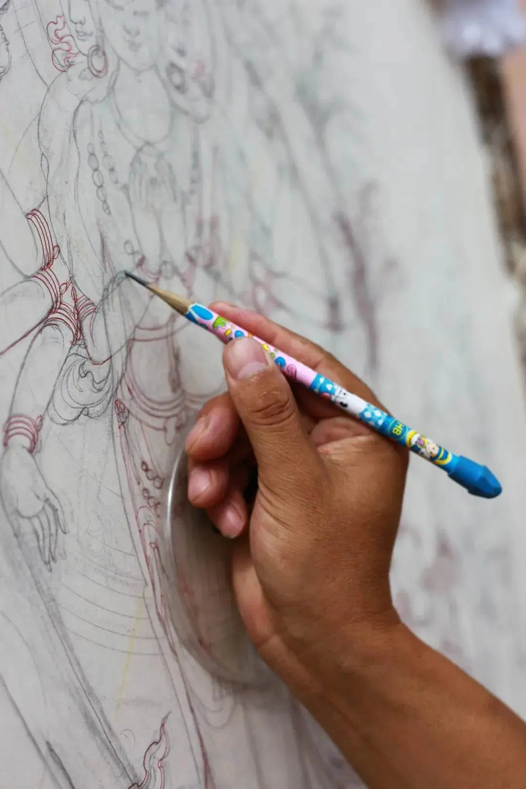 handpainted thangka - Gandhanra-ART