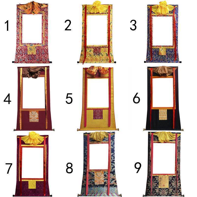 Kalacakravajra Mandala Thangka - Tibetan thangka painting, size reference