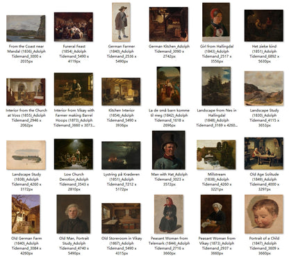 95 Painting Images by Adolph Tidemand (Norwegian, 1814-1876)