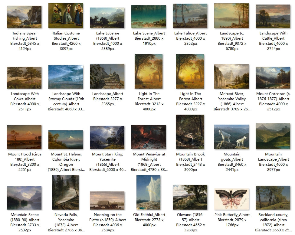 99 Painting Images by Albert Bierstadt (American, 1830-1902)