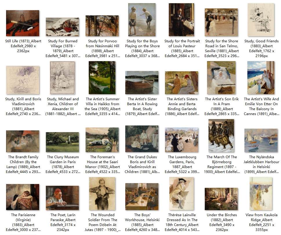 180 Painting Images by Albert Edelfelt Finnish, 1854 - 1905 - Tibetan Buddhist thangka, view 6