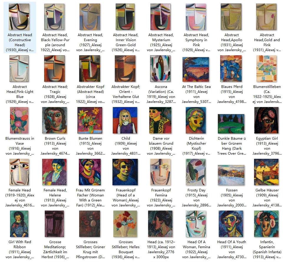 114 Painting Images by Alexej von Jawlensky (Russian, 1864-1941)