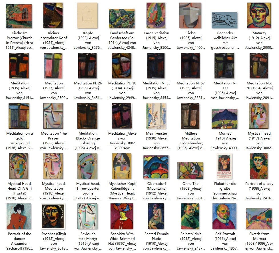 114 Painting Images by Alexej von Jawlensky (Russian, 1864-1941)