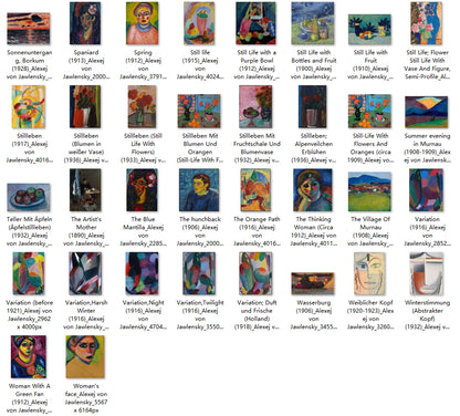 114 Painting Images by Alexej von Jawlensky (Russian, 1864-1941)