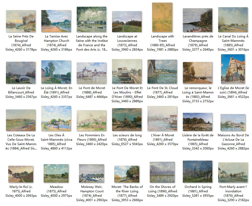 81 Painting Images by Alfred Sisley (French, 1840-1899)