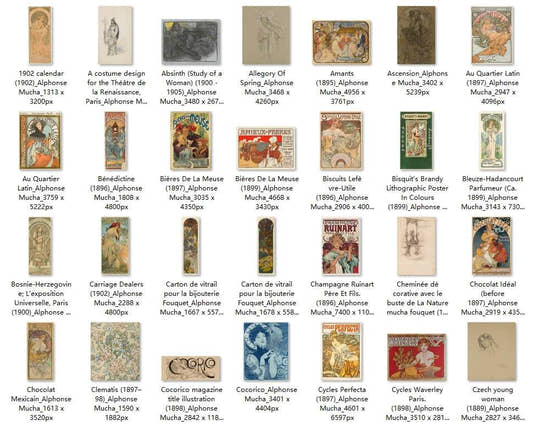 166 Painting Images by Alphonse Mucha Czech, 1860-1939 - Tibetan Buddhist thangka, front view