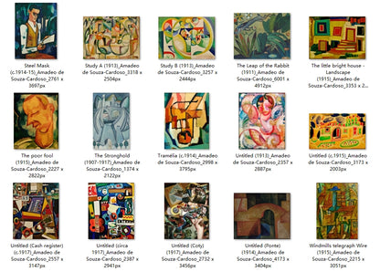 35 Painting Images by Amadeo de Souza-Cardoso (Portuguese, 1887 – 1918)