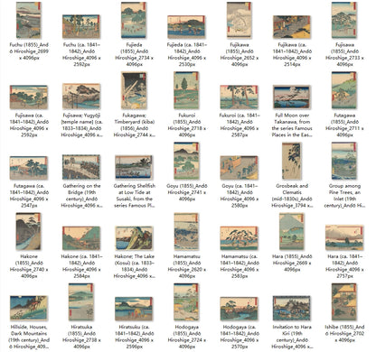 268 Painting Images by Andō Hiroshige (Japanese, 1797 – 1858)