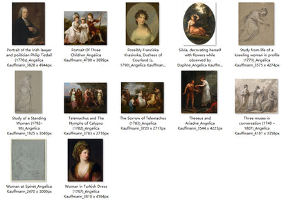 32 Painting Images by Angelica Kauffmann (Swiss, 1741 – 1807)