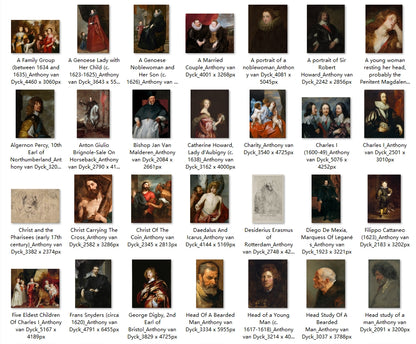 132 Painting Images by Anthony van Dyck (Flemish, 1599-1641)