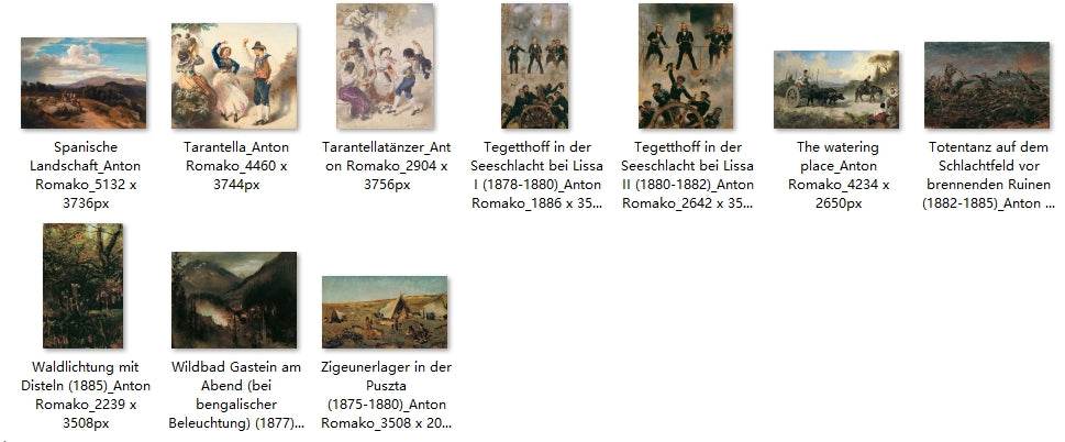 66 Painting Images by Anton Romako Austrian, 1832-1889 - Tibetan Buddhist thangka, close-up detail