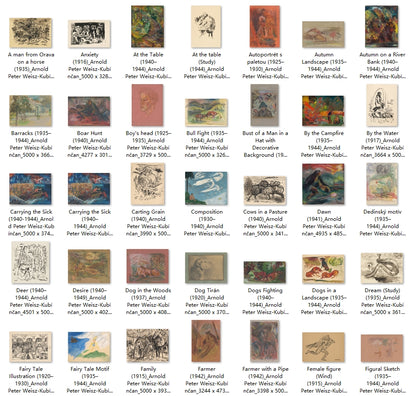 191 Painting Images by Arnold Peter Weisz-Kubínčan (Slovak, 1898 - 1944)