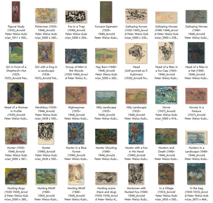 191 Painting Images by Arnold Peter Weisz-Kubínčan (Slovak, 1898 - 1944)