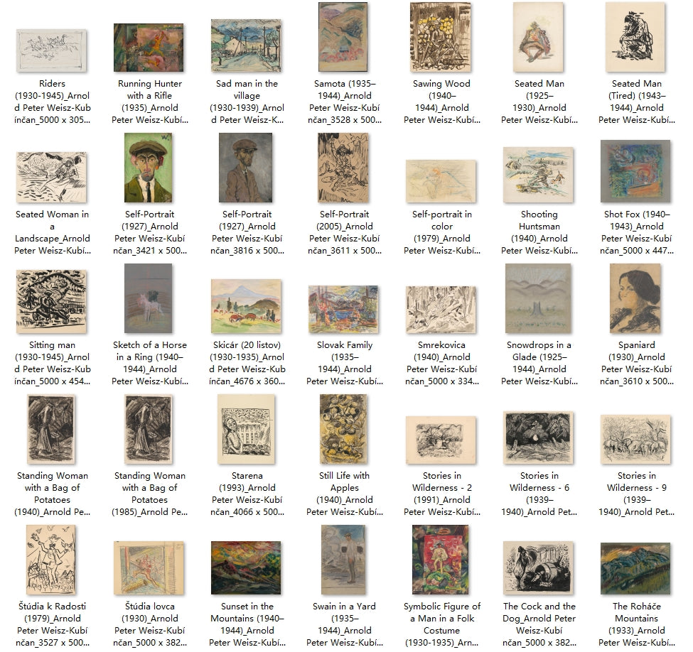 191 Painting Images by Arnold Peter Weisz-Kubínčan (Slovak, 1898 - 1944)