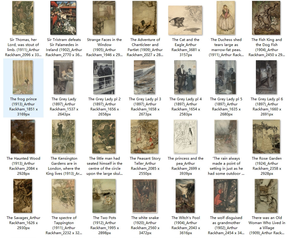 98 Painting Images by Arthur Rackham (English, 1867-1939)