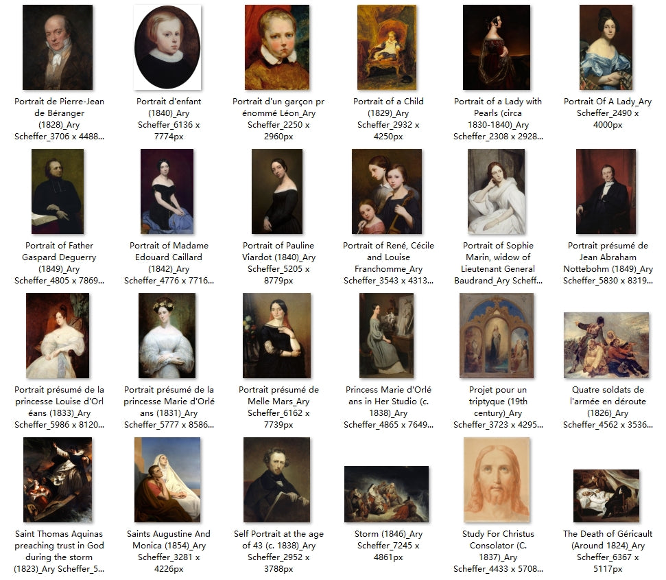 58 Painting Images by Ary Scheffer (Dutch, 1795-1858)