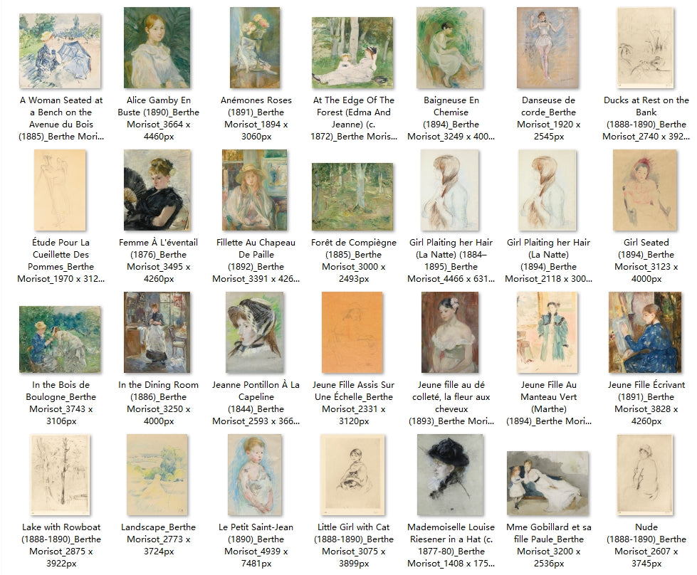 74 Painting Images by Berthe Morisot (French, 1841-1895)