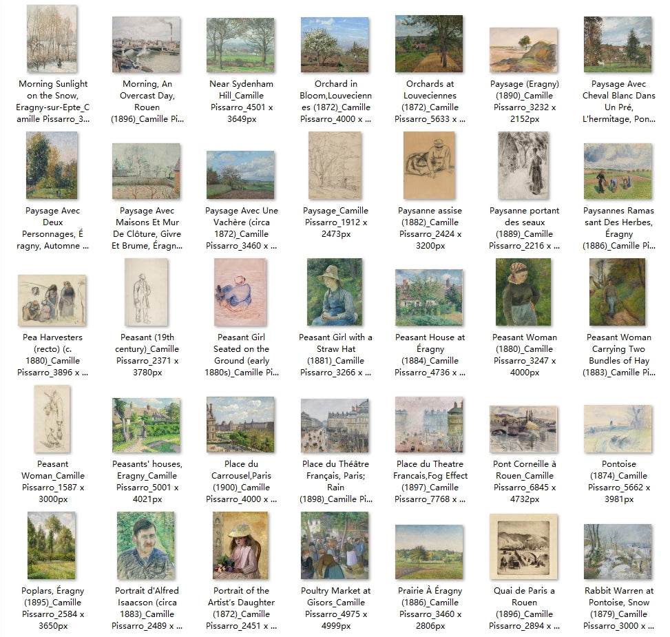 213 Painting Images by Camille Pissarro French, 1830-1903 - Tibetan Buddhist thangka, view 4