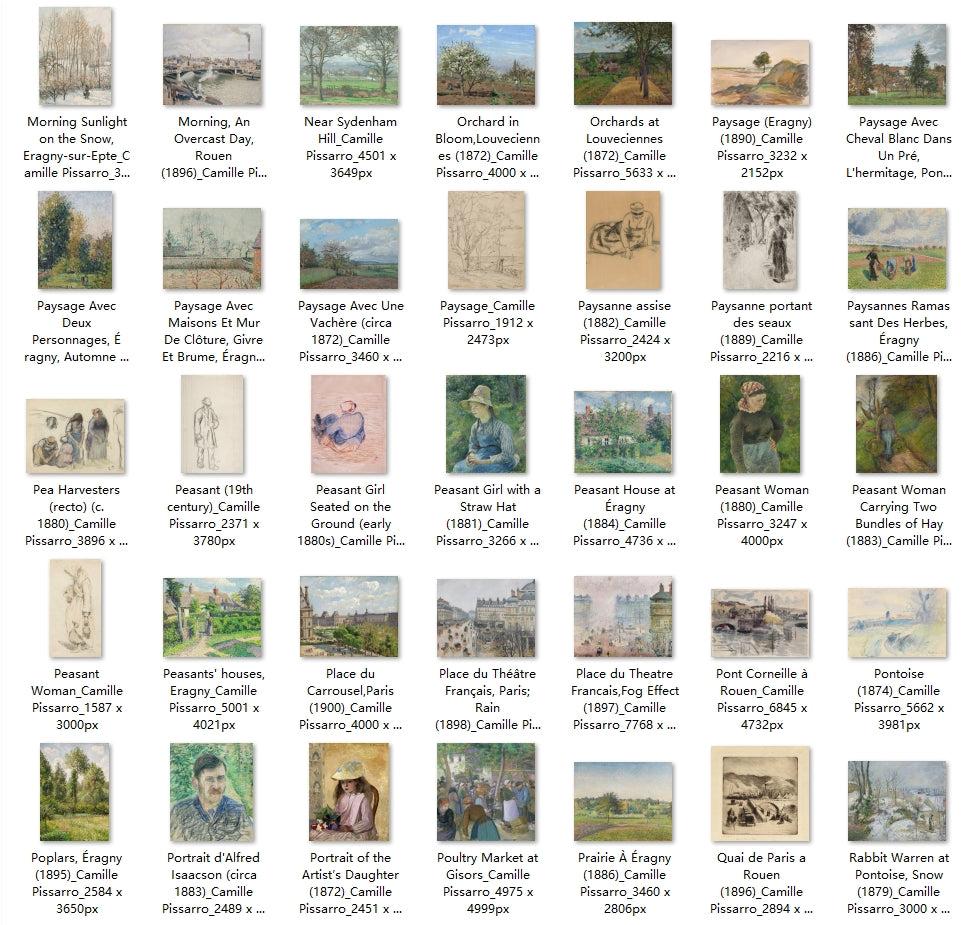 213 Painting Images by Camille Pissarro (French, 1830-1903)