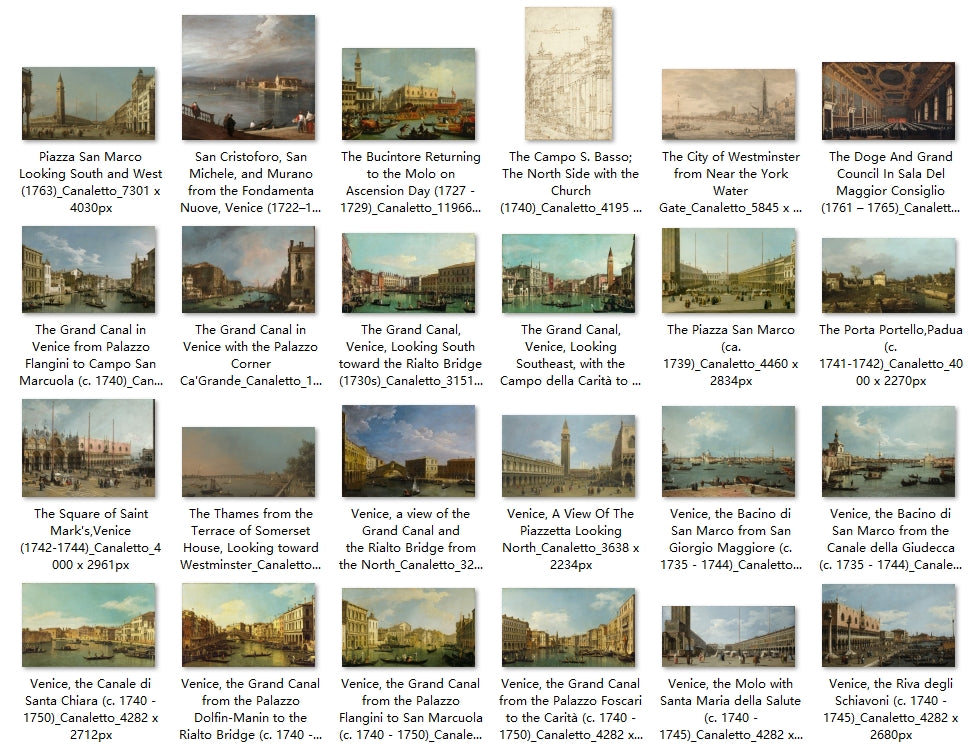 58 Painting Images by Canaletto (Italian, 1697 - 1768)