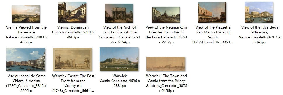 58 Painting Images by Canaletto (Italian, 1697 - 1768)