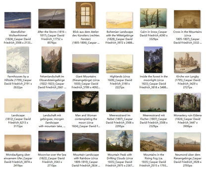 45 Painting Images by Caspar David Friedrich (German, 1774-1840)