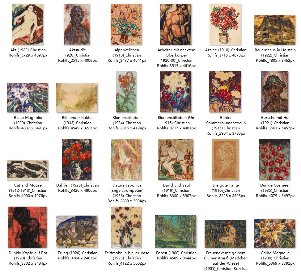 63 Painting Images by Christian Rohlfs (German, 1849-1938)