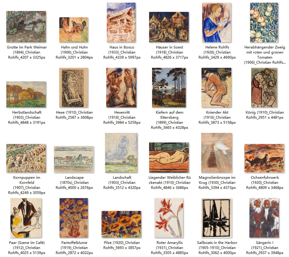 63 Painting Images by Christian Rohlfs (German, 1849-1938)