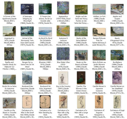 238 Painting Images by Claude Monet French, 1840-1926 - Tibetan Buddhist thangka, front view