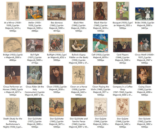 169 Painting Images by Cyprián Majerník (Slovak, 1909 - 1945)