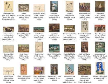 169 Painting Images by Cyprián Majerník (Slovak, 1909 - 1945)