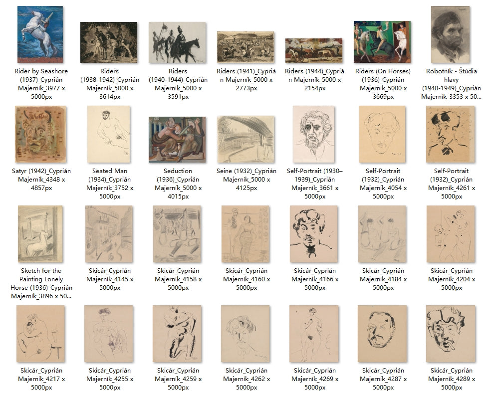 169 Painting Images by Cyprián Majerník (Slovak, 1909 - 1945)