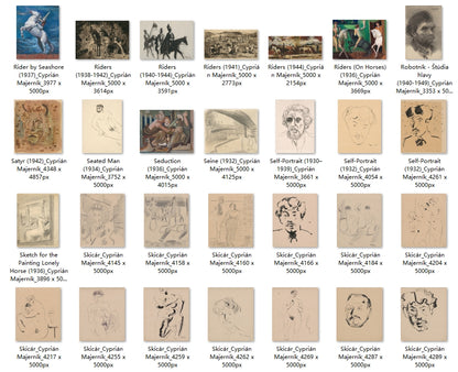 169 Painting Images by Cyprián Majerník (Slovak, 1909 - 1945)