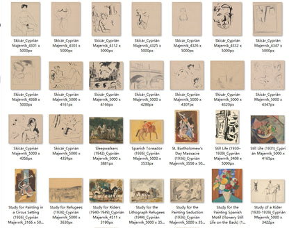 169 Painting Images by Cyprián Majerník (Slovak, 1909 - 1945)