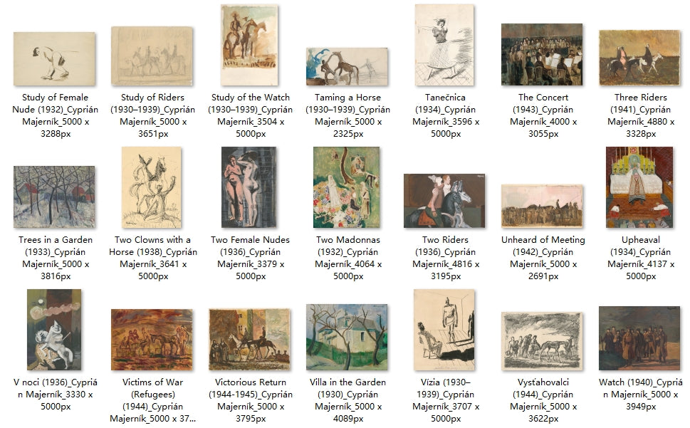 169 Painting Images by Cyprián Majerník (Slovak, 1909 - 1945)