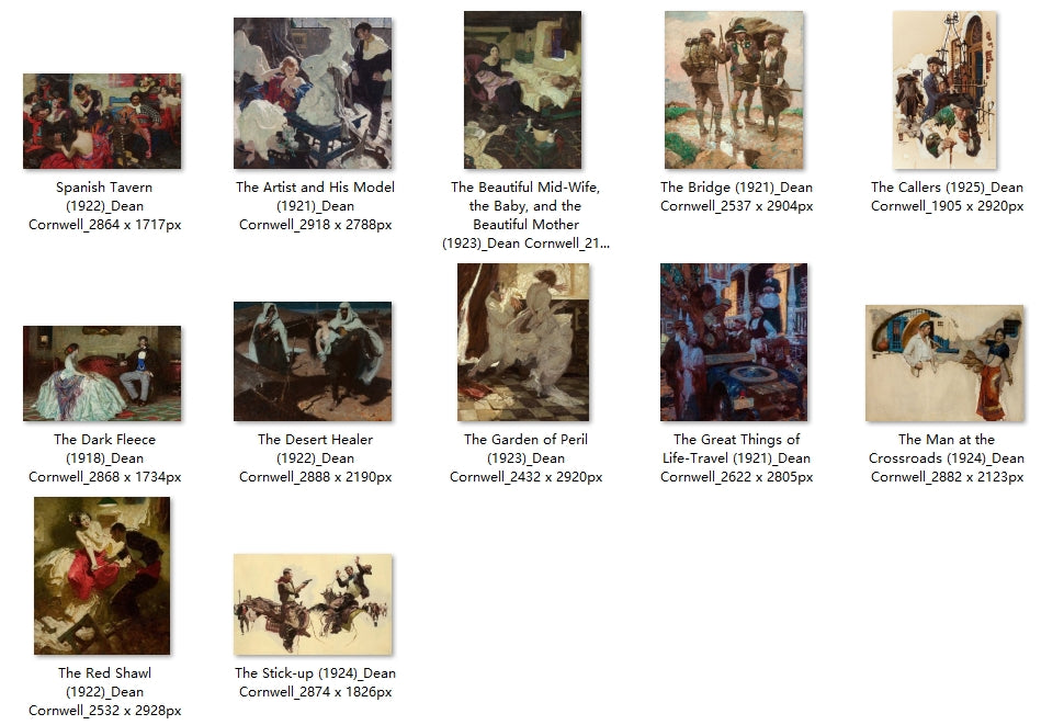 32 Painting Images by Dean Cornwell (American, 1892-1960)