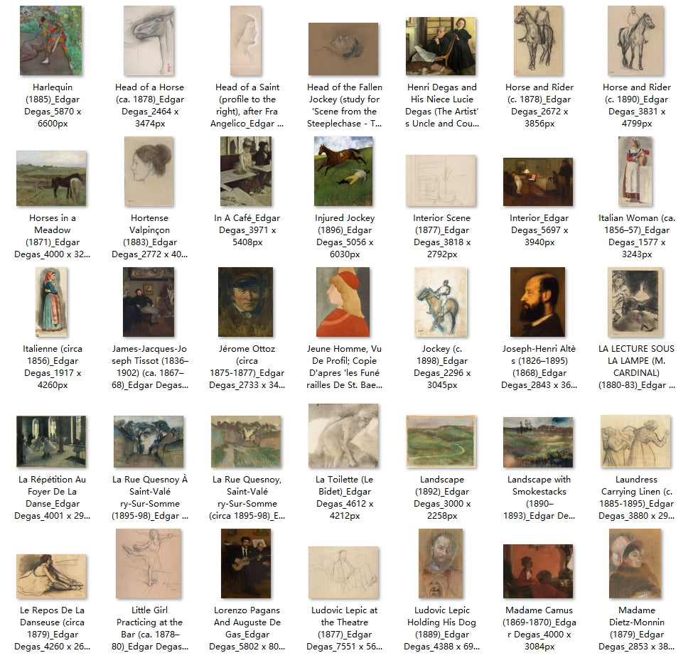 356 Painting Images by Edgar Degas (French, 1834-1917)