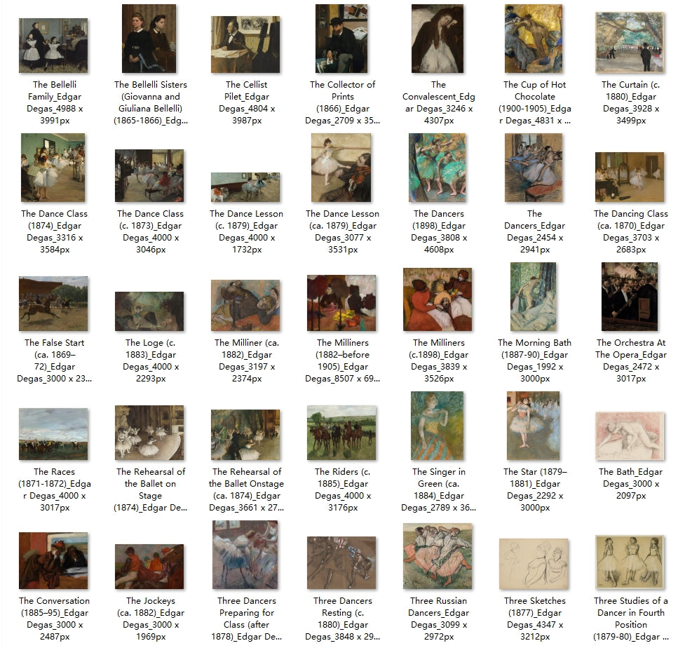 356 Painting Images by Edgar Degas (French, 1834-1917)